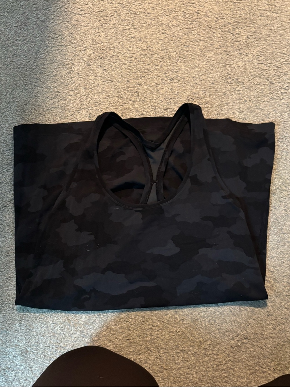 lululemon athletica Black Camo Strappy Tank